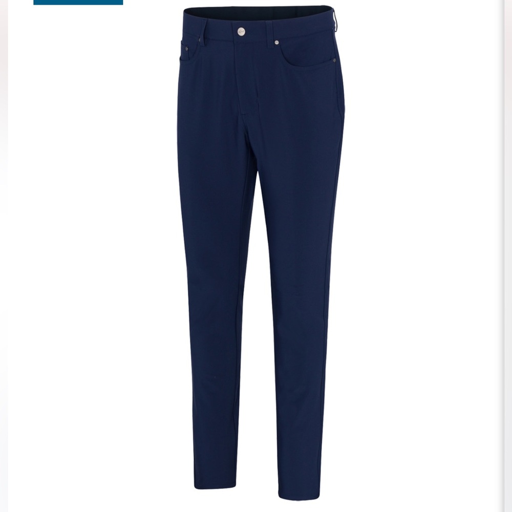Greg Norman 5-Pocket Tech Pant 40x30 Navy Blue Golf Stretch